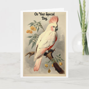  Tropical Bird Birthday Wenskaart Kaart