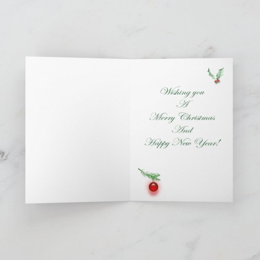 Tropical Bird Christmas Kaart (Binnen)