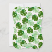 Tropical Bird of Paradise Baby shower uitnodiging (Achterkant)