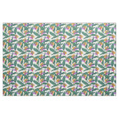 Tropical Bird of Paradise Floral Pattern Stof (Fat Quarter)