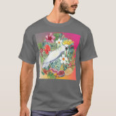 Tropical Bird retro T-shirt (Voorkant)