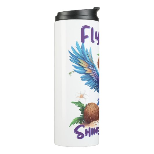 Tropical Bird Thermal Tumbler Thermosbeker (Gedraaid links)