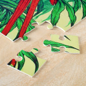 Tropical Birds Botanical Illustration Legpuzzel (Zijkant)