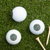 Tropical Birds Drinken: levendig naadloos. Golfballen (Insitu Gras)