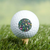 Tropical Birds Drinken: levendig naadloos. Golfballen (Insitu Shirt)