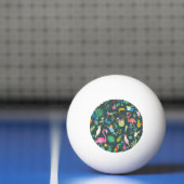Tropical Birds Drinken: levendig naadloos. Pingpongbal (Net)
