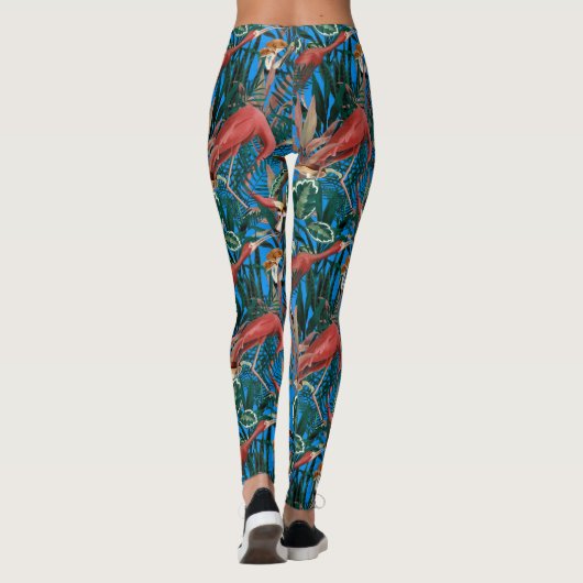 Tropical birds Leggings (Achterkant)