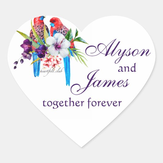 Tropical Birds Stickers (Voorkant)