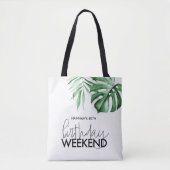 Tropical Birthday Weekend Gepersonaliseerd Tas Fav (Voorkant)