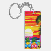 TROPICAL BLISS FOR PINEAPPLES FAMILY  SLEUTELHANGER (Voorkant Links)