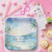 Tropical Bliss Paper Borden Papieren Bordje (Feest)