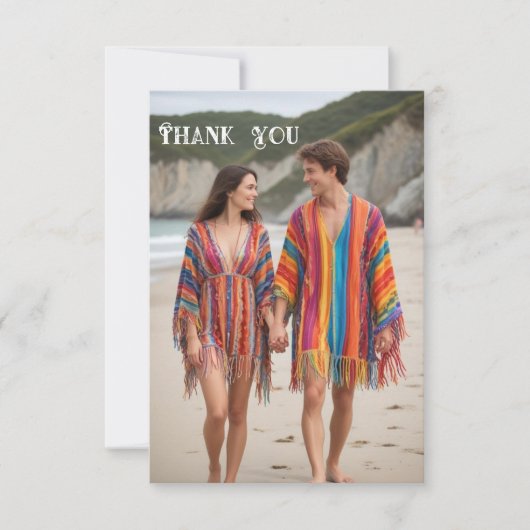 Tropical Bliss Wedding Dank u kaarten (Voorkant)