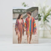 Tropical Bliss Wedding Dank u kaarten (Staand voorkant)