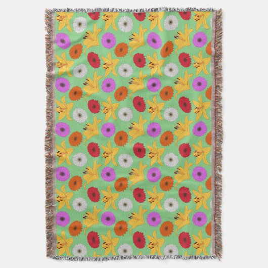 Tropical Blossom Deken (Voorkant Verticaal)