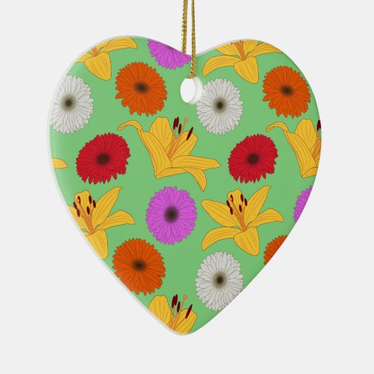 Tropical Blossom Keramisch Ornament (Rechts)