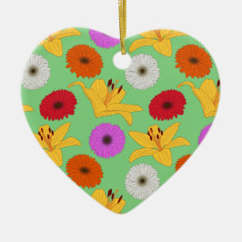 Tropical Blossom Keramisch Ornament