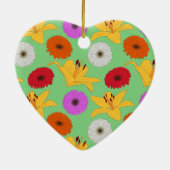 Tropical Blossom Keramisch Ornament (Achterkant)