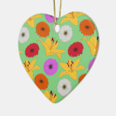 Tropical Blossom Keramisch Ornament (Links)