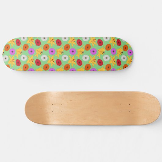 Tropical Blossom Persoonlijk Skateboard (Horizontaal)