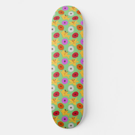Tropical Blossom Persoonlijk Skateboard (Voorkant)