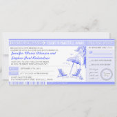 Tropical Blue Boarding Pass - Uitnodigingen voor e (Voorkant)