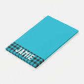 Tropical Blue Buffalo Controleer de witte naam Post-it® Notes (Schuin)
