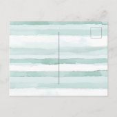 Tropical Blue White Flowers   Briefkaart (Achterkant)