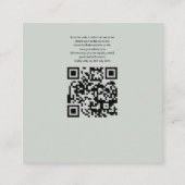 Tropical Blues & Greens Milieuvriendelijk Strand R Informatiekaartje (Achterkant)