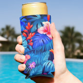 Tropical Blush - Roze Blauw Paarse Koelbox Blikjeskoeler