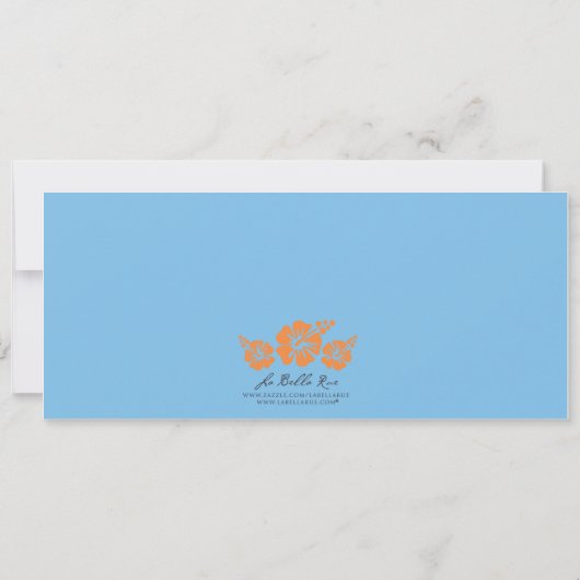 Tropical Boarding Pass Verjaardag uitnodiging (Achterkant)