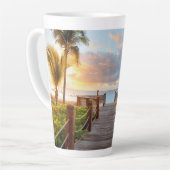 Tropical boardwalk Latte Mug 17oz Latte Mok (Linkerhoek)