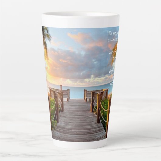 Tropical boardwalk Latte Mug 17oz Latte Mok (Voorkant)