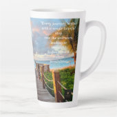 Tropical boardwalk Latte Mug 17oz Latte Mok (Rechts)