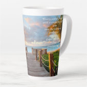 Tropical boardwalk Latte Mug 17oz Mok (Rechterhoek)