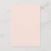 tropical bohemian blush reception details card informatiekaartje (Achterkant)