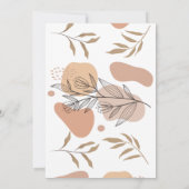 Tropical Boho Baby shower bedankje Bedankkaart (Achterkant)