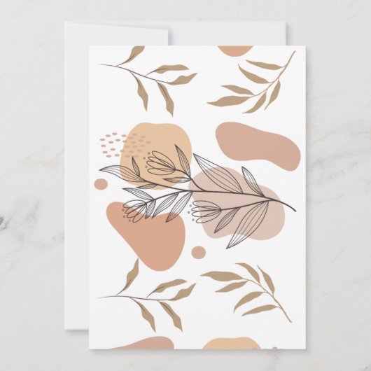 Tropical Boho Baby shower bedankje Bedankkaart (Achterkant)