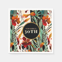 Tropical Boho Floral Age Picnic Design