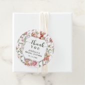 Tropical Boho Floral Vrijgezellenfeest Dank u Bedankjes Labels (In situ)