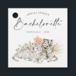 Tropical Boho Tigers Bachelorette Bedankjes Labels<br><div class="desc">Dit schattige tropisch geïnspireerde ontwerp versierd met boho bloemen en tijgers is ideaal voor een leuk feest!</div>