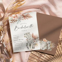 Tropical Boho Tigers vrijgezellenfeest