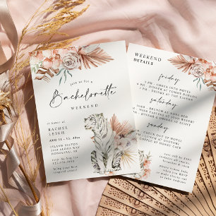 Tropical Boho Tigers vrijgezellenweekend Kaart