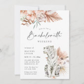 Tropical Boho Tigers vrijgezellenweekend Kaart (Voorkant)