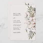 Tropical Boho Wedding Kaart (Voorkant / Achterkant)