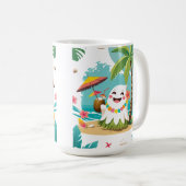 Tropical Boo – Aloha Kawaii Ghost Mok (Voorkant rechts)