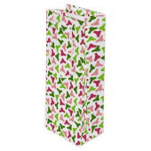 Tropical Boomerang Simple Pattern Gift Bag Wijn Cadeautas (Voorkant Gekanteld)