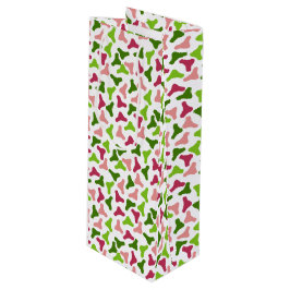 Tropical Boomerang Simple Pattern Gift Bag Wijn Cadeautas