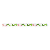 Tropical Boomerang Simple Pattern Ribbon Satijnen Lint (Voorkant)