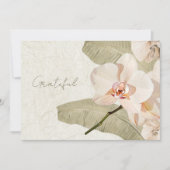 Tropical Botanical Garden Wedding Photo Thank You Bedankkaart (Voorkant)