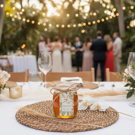 Tropical Botanical Garden Wedding  Thank You Favor Cadeaulabel